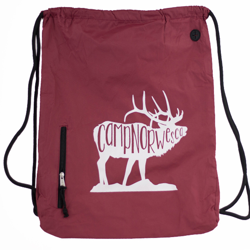 GRIZZLY BEAR DRAWSTRING BACKPACK