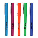 SUEDED CAPPED GEL PEN 